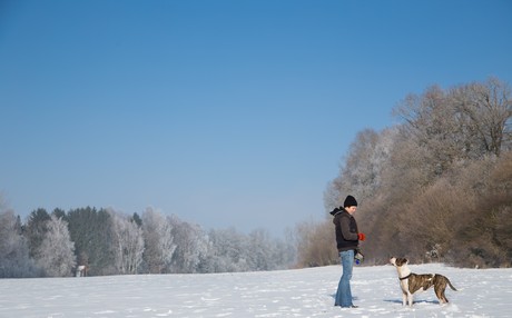 GiGi und Tine beim Training.